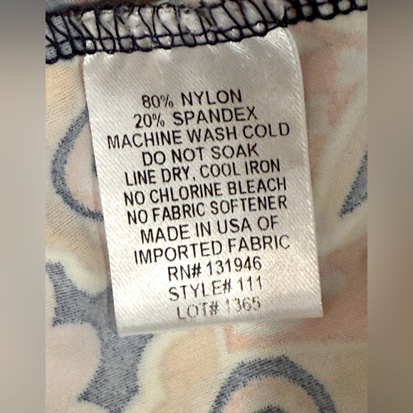 Jude Connally EUC Size M Brown Orange & Cream Paisley Design Tunic Dress (0662) - Picture 9 of 9